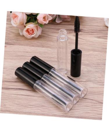 PLAFOPE 4pcs Eyelash Brush Tube Mascara Tube with Wand Black Lid Empty Eyelash Tube Lip Gloss Tubes - Buy Online on GoSupps.com