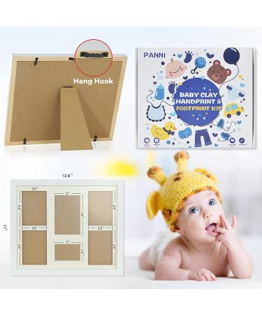 Personalized Baby Handprint Footprint Keepsake Kit | Clay Hand & Foot Print Gift for Newborn Boy Girl | Baby Photo Frame Kit | Registry Keepsake Gift 12.8X11 - Buy Online on GoSupps.com