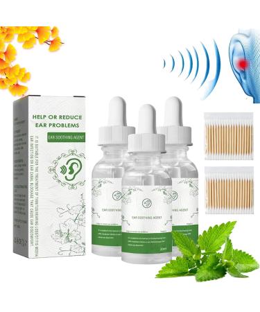 ARSICOR Organic Herbal Drops Tinnitus Arsicor Ear Drops Arsicor Ear Soothing Agent Natural Organic Herbal Drops for Ear Tinnitus Relief Improve Listening Reduces Ear Noise (3PCS)