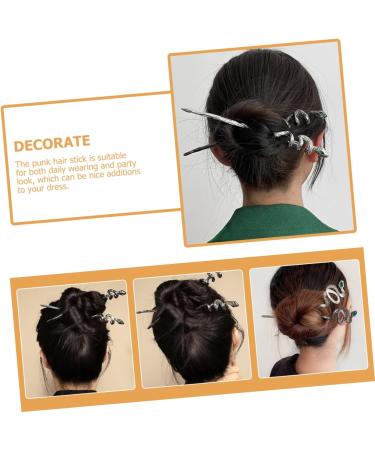 MAGICLULU Snake Hairpin Hair Bun Accessories for Women Hair Chopstick Hairpin Chinese Hair Sticks Chopsticks for Hair Accessories Hair Sticks for Buns Snake Hair Chopstick Hair Chopsticks - Buy Online on GoSupps.com