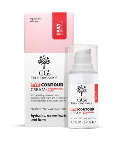 GG's True Organics Eye Contour Cream eye cream elderberry natural cosmetics NaTrue-certified vegan 1 pack (1 x 15 ml)