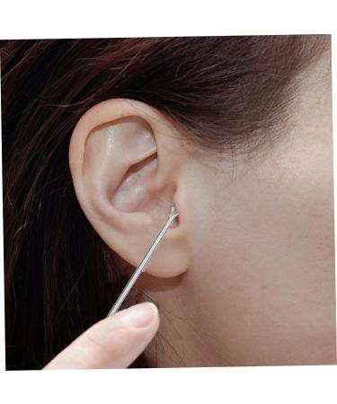 Healvian Ear Cleaning Kit - Set of 4 Stainless Steel Ear Picking Spoons - Silver Rotary Tool (10X1.5CM) - 4 Sets Included - Buy Online on GoSupps.com