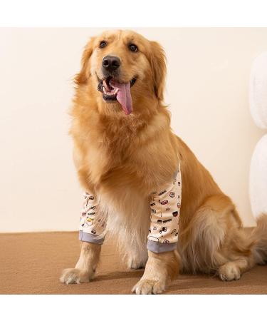 BAR BEAR Surgical Recovery Sleeve for Dogs - Elbow & Hip Protection Prevents Licking Wounds - Yellow Size L (55-66LB) - Buy Online on GoSupps.com