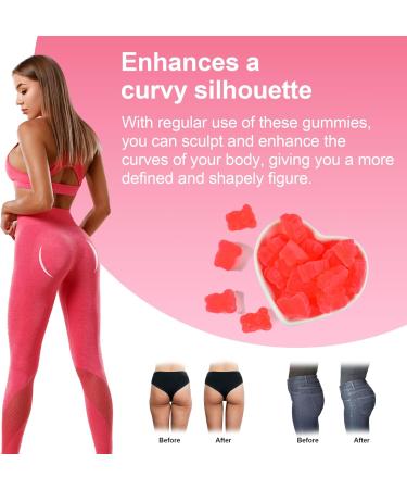 Laicuherb BBL Gummies for Women Curves-Berry Flaovr Booty Gummies with Vitamin A C B6 60 Count Bear Shape Herbal Blend - Buy Online on GoSupps.com