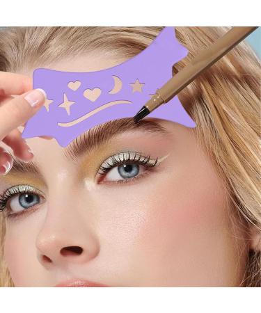 Winged Eyeliners Tool Soft Precision Eyeliners Stencils - Contour Eye Liners Guide Reusable Cleaning Cloths for Women Purple - Buy Online on GoSupps.com