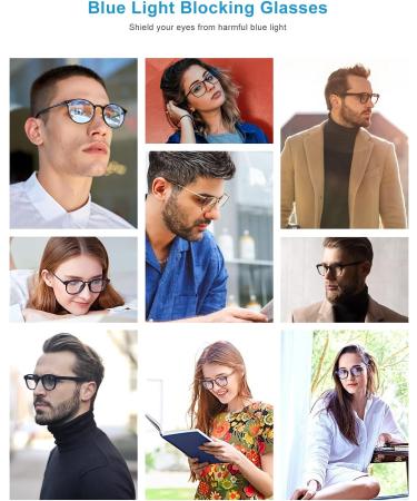 OKH Blue Light Blocking Reading Glasses for Women & Men - 5 Pack Strength 2.50 - Stylish Comfortable & Durable - Buy Online on GoSupps.com