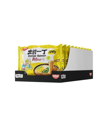 Nissin Demae Ramen Miso - 10 Pack Instant Noodles | Vegetarian Asian Spices | Quick & Easy Japanese Cuisine - Buy Online on GoSupps.com