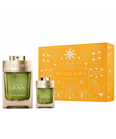 BVLGARI Bulgari Man Gift Box for Men Wood Essence Perfume Eau De Parfum Spray 100 ml and Perfume Travel Spray Eau De Parfum 15 ml