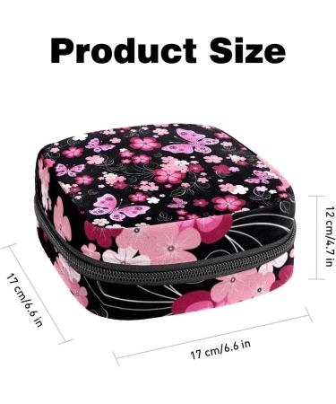 Portable Storage Bags for Women's Bandages - Flowers & Butterflies - Perfect for Teens & Women - Ideal for Menstruation & First Period - Buy Online on GoSupps.com