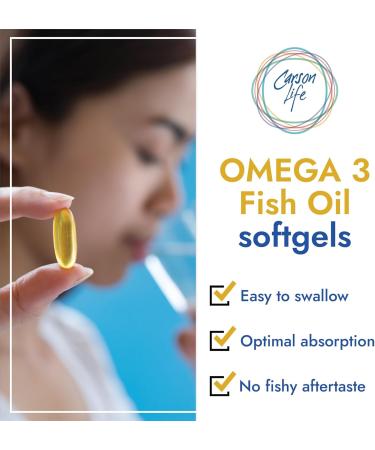 Carson Life DHA & EPA Brain Supplement - 60 Capsules - Brain Improvement, Memory Boost and Maintains Healthy Brain Functions - Made in The USA - 2 Pack 60 Count (Pack of 2) 2 Pack - DHA & EPA Brain Supplement - Buy Online on GoSupps.com