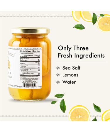 Authentic Moroccan Preserved Lemons - Non-GMO, 2 Pack 13oz Jars for Couscous & Tagine | Casablanca Market - Buy Online on GoSupps.com
