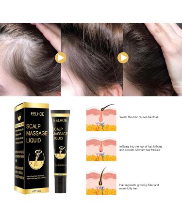Herbal Hair Growth Serum - Anti Hair Loss Roll-On for All Hair Types | Biotin & Massage Ball | Rejuvenate & Regrow Hair Naturally - Buy Online on GoSupps.com