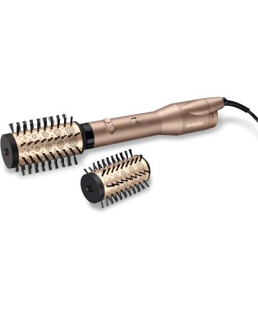 Babyliss Big Hair Dual Rotating Warm Air Brush Set with Ion Technology 1000W Brush & Style Bundle | Champagne & Black Attachments - Buy Online on GoSupps.com