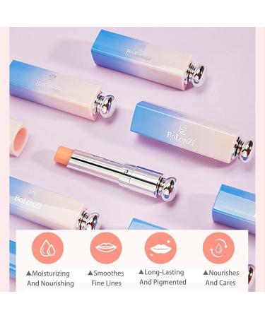 Colour Changing Lip Balm Tinted Lip Balm Lip Gloss Natural Lip Protection Strawberry Fruity Smooth Moisture Lip Oil Lip Care All Day for Lip Repair Teenage Girls Gifts - Buy Online on GoSupps.com