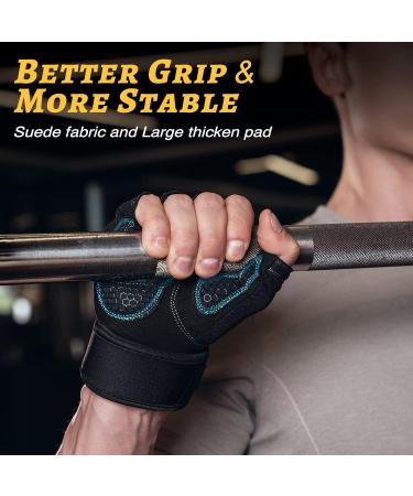 Glofit Fitness Gloves for Men & Women | Training & Sports Gloves with Wrist Support for CrossFit Bodybuilding Cycling & Gym - Soot Black - Buy Online on GoSupps.com