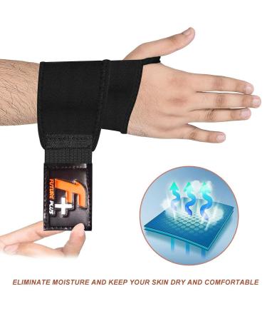 Wrist Brace Support for Tendonitis Relief | Adjustable Wrist Wraps for Sports & Injury Recovery | Carpal Tunnel Pain Relief - Buy Online on GoSupps.com
