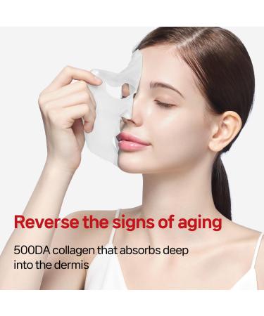 REALCOLLAGEN Hydrolyzed Collagen Face Masks - Lifting & Pore Minimizing - 8 Pack (23g Each) for Youthful Skin - Buy Online on GoSupps.com