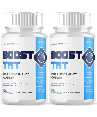 (2 Pack) Boost TRT Capsules Official BoostTRT Capsules with All Natural Ingredients Advanced Health & Wellness Support Formula with Max Strength Premium Active Lifestyle Vitamins (120 Capsules)