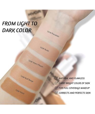 KYDA Matte Liquid Foundation - Full Coverage Concealer Cream - Oil Control & Long Wear Lightweight Makeup - Buy Online on GoSupps.com