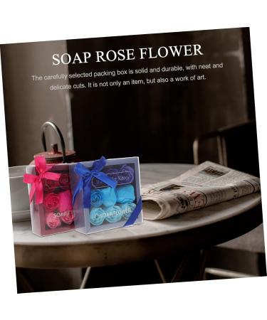 FRCOLOR Rose Box - Artificial Soap Rose Bouquet for Valentine's Day & Mother's Day - Romantic Gift in Assorted Colors (15x15x5cm - Buy Online on GoSupps.com