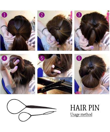 25-Piece Hair Styling Set - Fashionable DIY Hair Accessories and Styling Tools for Fast and Easy Spiral Hair Design | Hair Modelling Tool Kit for Magic Hairdresser Results - Buy Online on GoSupps.com