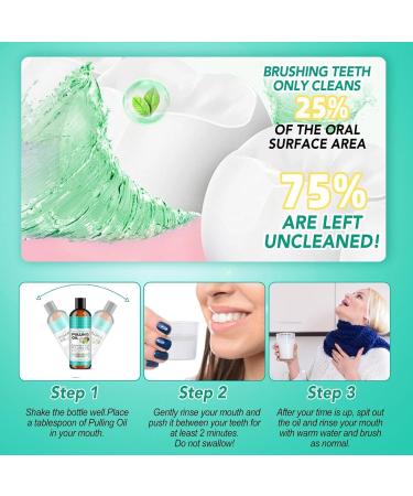 Natural Coconut Pulling Oil & Mint Mouthwash - Fresh Breath & Healthy Gums (8 Fl.Oz) - Organic Oil Pulling with Tongue Scraper - Buy Online on GoSupps.com