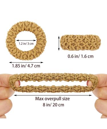 Joyoyo 24-Piece Thick Cotton Hair Ties - Elastic Ponytail Holders for Thick Hair - 45mm Durable Hair Straps for Women - Buy Online on GoSupps.com