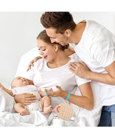 Ouligay Milestone Cards | Wood Baby Announcement Signs | Hello World & Milk Cards | Double-Born Hospital Milestone Cards for Baby Parties - Buy Online on GoSupps.com