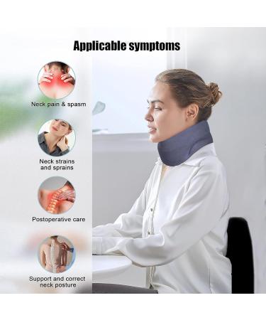 Wonder Care Neck Brace for Sleeping - Cervical Collar for Neck Pain Relief and Support - Grey-Small - Buy Online on GoSupps.com