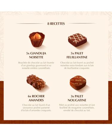 Lindt - Bo te CONNAISSEURS Pralin s - Assortiment de Chocolats au Lait et Noirs Pralin s - Id al pour No l 409g Pralin s (Moyen) 409g - Buy Online on GoSupps.com