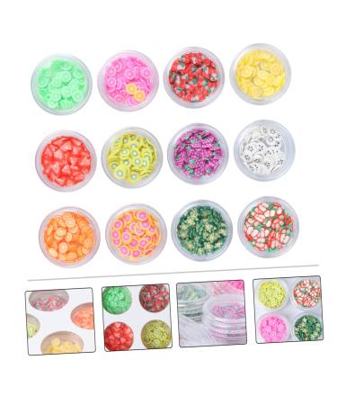 FOMIYES 1 Set Nail Slice Decorations Food Colouring Nail Art Slices Fruit Manicure Sequins Nail Art Decals 3d Fruit Slices Fruit Charms Nail Embellishments Charms for Slice Nail Decoration