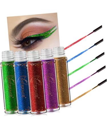 FOMIYES 2pcs Eyeliner Pencil Liquid Eye Shadow Glitter Eye Shadow Pearlescent Liquid Eyeliner Diamond Metal 1 count (Pack of 1) 08x2pcs - Buy Online on GoSupps.com
