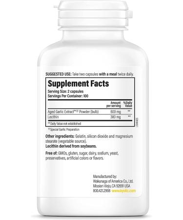 Kyolic Aged Garlic Extract Formula 104 Cholesterol Health - 200 Capsules - Buy Online on GoSupps.com