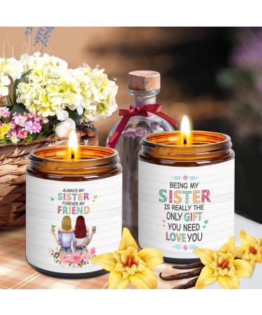 Vanilla Scented Soy Wax Candle - Unique Birthday & Christmas Gift for Women - Aromatherapy Candle for Best Friend, Sister, BFF - Buy Online on GoSupps.com