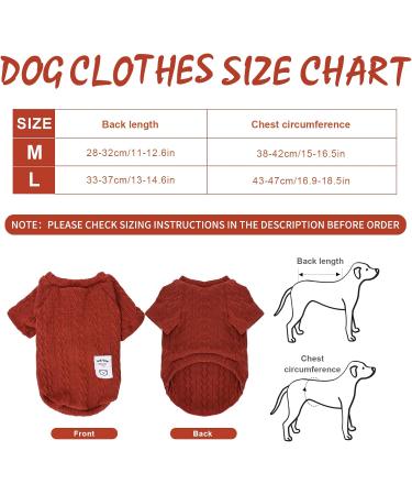 Dog Jumper Warm Dog Sweater Puppy Sweater Winter Knitted Dog Pullover Dog Cat Coats Pet Sweater Knitwear Coat Winter Pet Turtleneck Vest Soft Turtleneck Dog Clothes Vest for Pet Autumn Winter Large Red - Buy Online on GoSupps.com