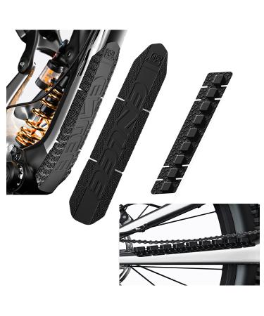 ENLEE Mountain Bike Down Tube Frame and Chain Protector, MTB Bicycle Frame Guard and Chain Support Protection Device-Protect The Bike from Collision and Scratch E214