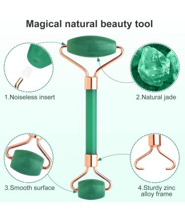 Premium Jade Roller & Gua Sha Set - Refresh Your Skin | International Shipping Available - Buy Online on GoSupps.com