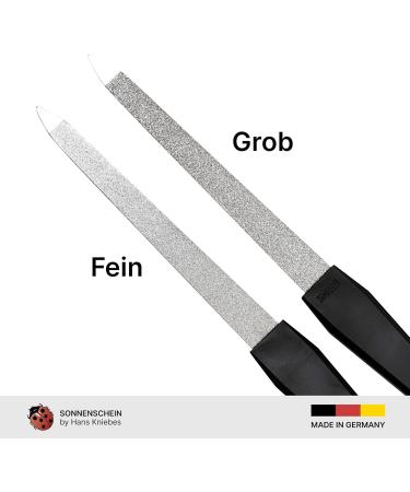 SONNENSCHEIN by Hans Kniebes Set of 5 Sapphire Nail Files Coarse/Fine for Manicure and Pedicure Black - Buy Online on GoSupps.com
