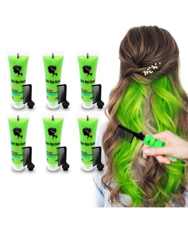 Temporary Hair Dye Green for Kids Temporary Hair Color Suitable for Black&Brown Hair Dye Washable Hair Dye for 7 8 9 10 11 12 Years Old Kids