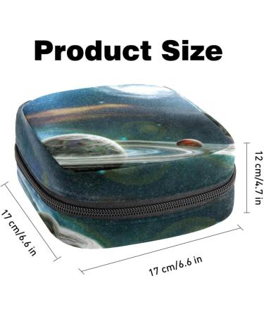 Planets Space Universe Menstrual Bag & Sanitary Napkin Pocket with Zipper Ideal for Teenagers & Women - Buy Online on GoSupps.com