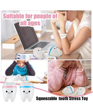 Jumbo Squishy Tooth Set - Anxiety Relief Toy for Dental Assistants & Adults - Buy Online on GoSupps.com