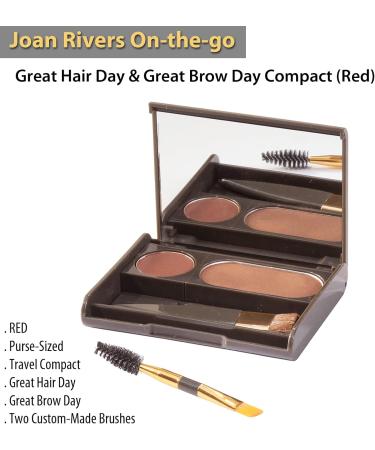 Shop Joan Rivers On-the-Go Great Hair Day & Great Brow Day Compact (Red) - International Shipping Available - Buy Online on GoSupps.com