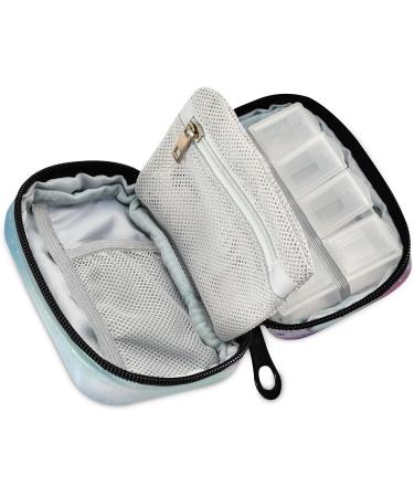 Buy Pfrewn 7-Day Butterfly Pill Organizer Case | Portable Travel Vitamin & Medicine Holder - Buy Online on GoSupps.com