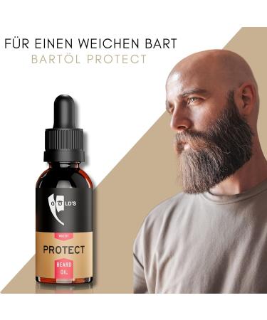 G ld's Bart l Men - 30ml Argan Oil Beard Oil | 6 Months Intensive Care for Soft Beards | Premium Beard Care Pack - Buy Online on GoSupps.com
