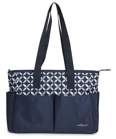 Baby Boom Ivy 4-Piece Tote Diaper Bag Set - Navy | Stylish & Functional Baby Bag Set - Buy Online on GoSupps.com