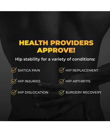 CopperJoint Hip Support Brace for Sciatica Pain Relief - Compression Wrap for Circulation & Comfort - Black Hip Flexor Brace for Recovery - Buy Online on GoSupps.com