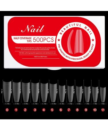 Nail Extension Kit Artificial Gel Extension Nails for Women | Fake Nail Kit Matte Nail Tips Frosted for Manicure Salon 02 - Buy Online on GoSupps.com