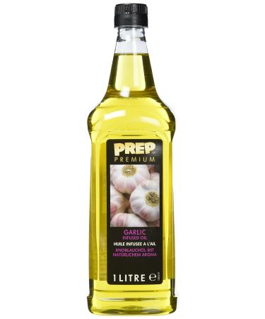 Prep Premium garlic oil 1 x 1000 ml PET - Infused Oil Natural garlic aroma for fish poultry grilled and fried dishes olive oil with garlic - Buy Online on GoSupps.com