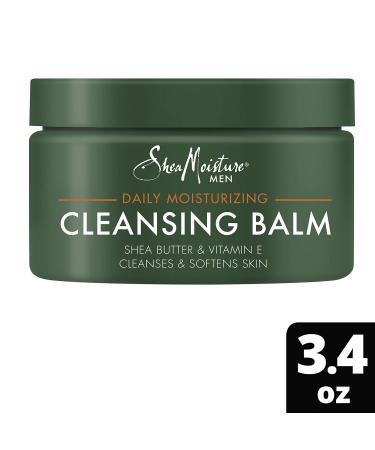 SheaMoisture Men Cleansing Balm with Shea Butter & Coconut Oil - Hydrating Facial Cleanser for Beards & Shaven Skin - Pack of 2 (3.4 oz Each) - International Shipping Available - Buy Online on GoSupps.com