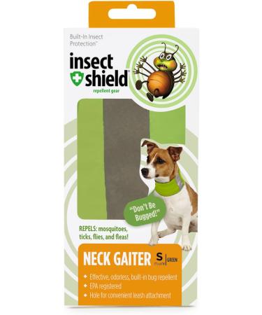 Insect Shield Reflective Pet Gaiter with Insect Protection for Protecting Dogs from Fleas Ticks & Mosquitoes Green Small Green 12-Inch by 16-Inch - Buy Online on GoSupps.com